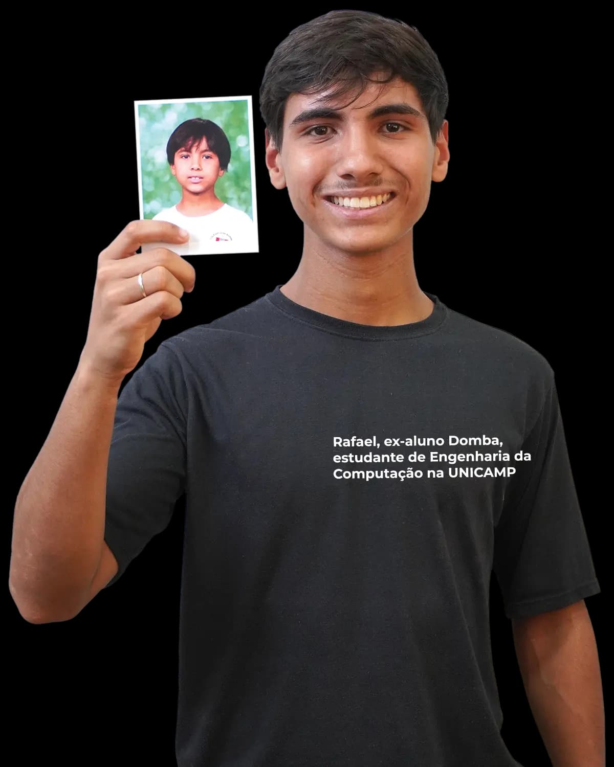 Rafael, ex-aluno do Domba, estudante de Engenharia da Computação na Unicamp